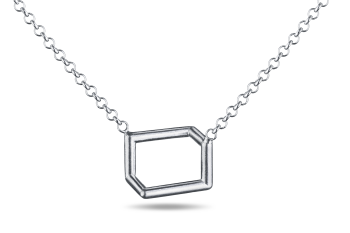 »L« Necklace - stříbrný náhrdelník s písmenem L