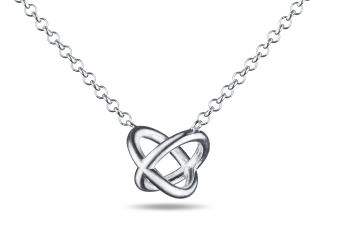 »O« Necklace - silver necklace with letter O