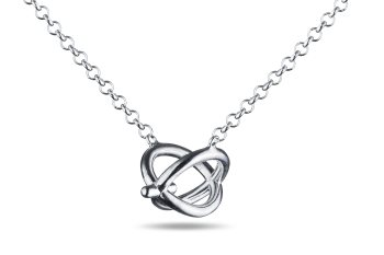 »Q« Necklace - silver necklace with letter Q