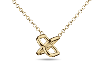 »B« Necklace - gold plated necklace with letter B