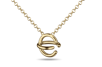 »C« Necklace - gold plated necklace with letter C