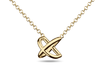 »D« Necklace - pozlacený náhrdelník s písmenem D