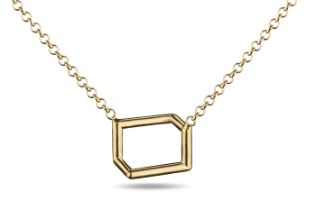 »L« Necklace - pozlacený náhrdelník s písmenem L