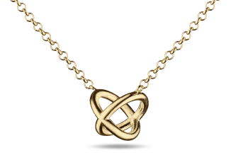 »O« Necklace - gold plated necklace with letter O