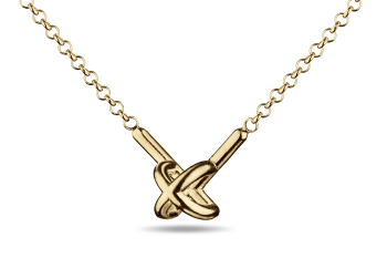 »P« Necklace - gold plated necklace with letter P