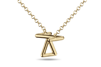 »Z« Necklace - gold plated necklace with letter Z