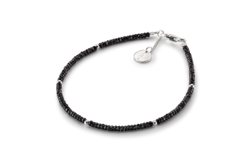 ANDROMEDAE - dedicated to the desire for BEAUTY, black spinel and silver