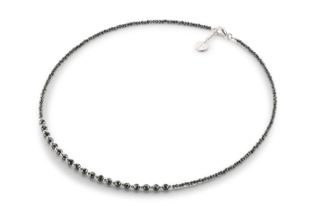 AIJI - náhrdelník zasvěcený touze po LÁSCE, hematit a stříbro