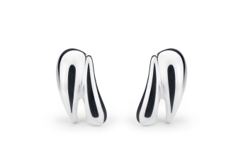 Manta Studs  - silver earrings