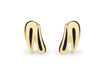 Manta Studs  - gold plated earrings