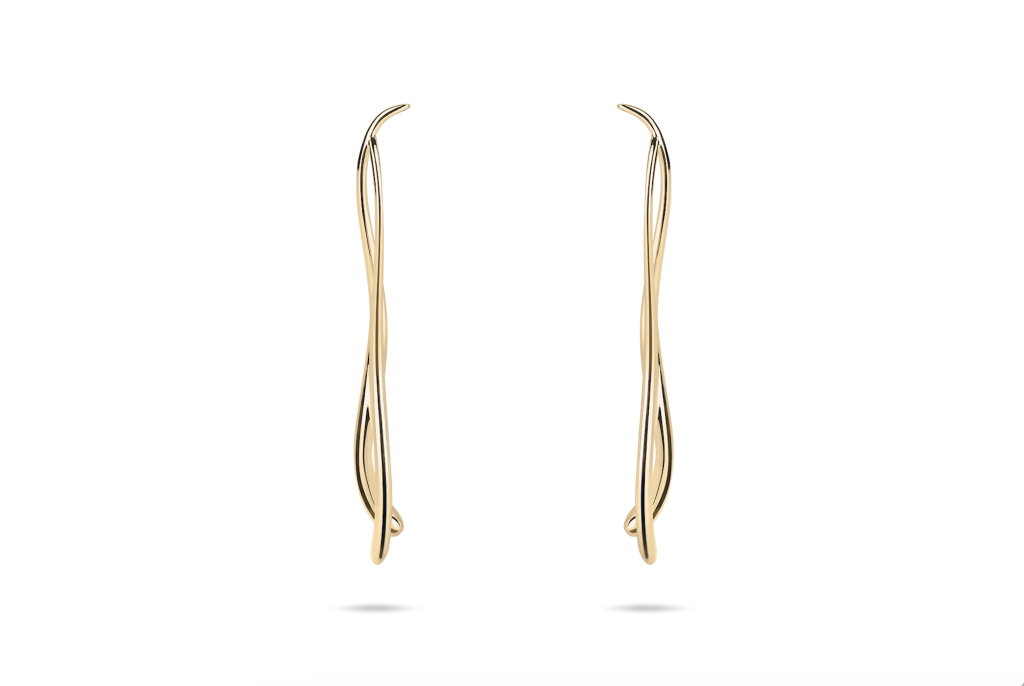 WAI Earrings - Stříbrné náušnice, mat