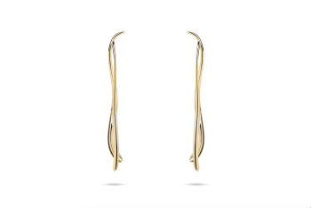 Manta Sticks  - gold plated earrings