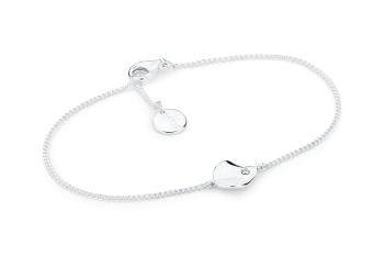 Rosa Tudor Zircon Bracelet - stříbrný řetízkový náramek