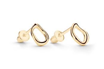 Rosa Dante Baby Studs - dětské pozlacené náušnice