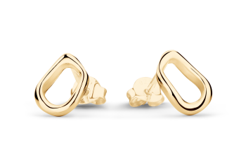Rosa Dante Studs Small - malé pozlacené náušnice pecky