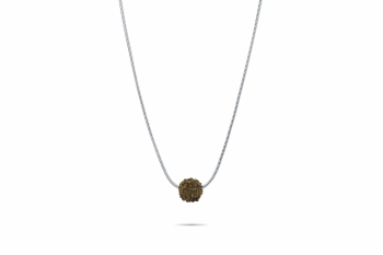 SHIVA - Silver necklace, Rudraksha seed