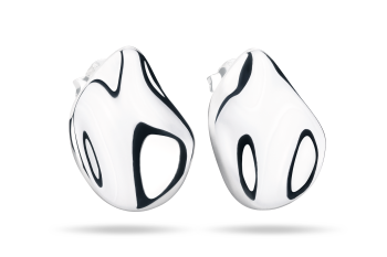 Rosa Tudor Studs Large - stříbrné náušnice