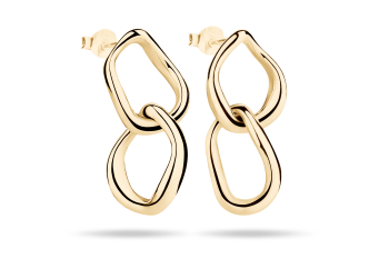 Rosa Dante Divine Earrings Small - pozlacené náušnice