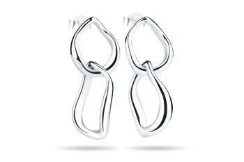 Rosa Dante Divine Earrings Large - stříbrné náušnice