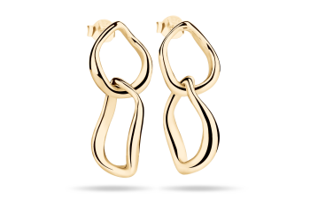 Rosa Dante Divine Earrings Large - pozlacené náušnice