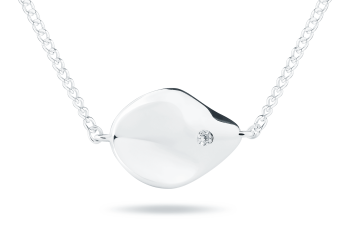 Rosa Tudor Zircon Necklace - stříbrný náhrdelník