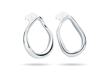 Rosa Dante Studs Large - stříbrné náušnice