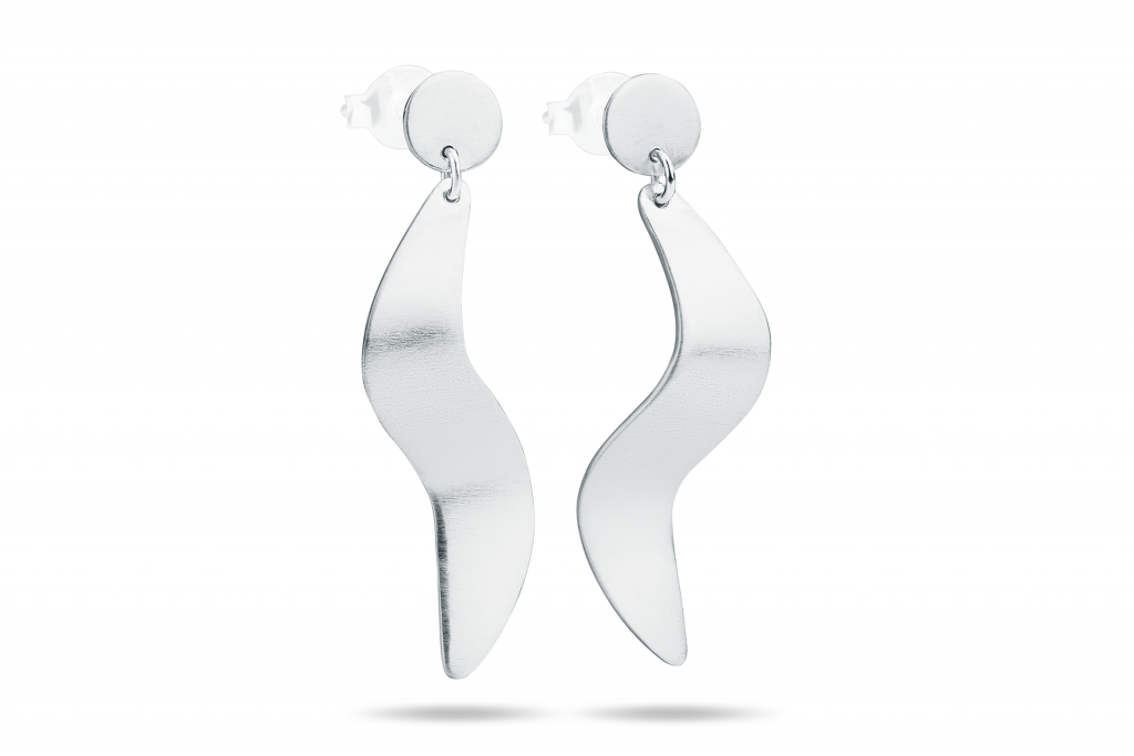 WAI Earrings - Stříbrné náušnice, mat