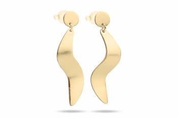 Serpent Earrings - gold-plated earrings