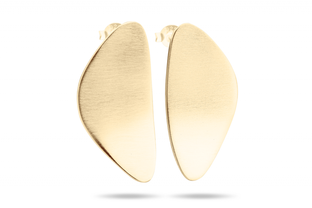 WAI Earrings - Stříbrné náušnice, mat