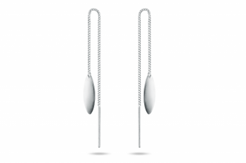 Ember Chain Earrings - stříbrné řetízkové náušnice 