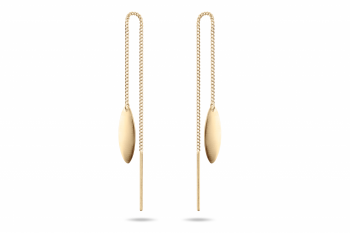 Ember Chain Earrings - pozlacené řetízkové náušnice 