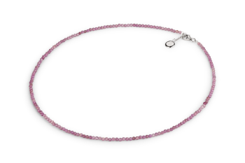 Morotai - náhrdelník s růžovým safírem, zasvěcený touze po ROZHODNOSTI