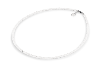 Bora Bora - náhrdelník s křišťálem a stříbrem, zasvěcený touze po ŠTĚSTÍ 