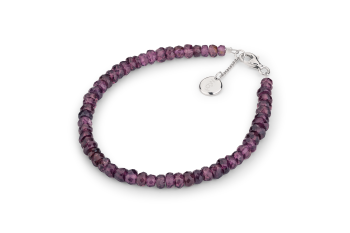 Aitutaki - dedicated to the desire for INNER STRENGTH, rhodolite and silver