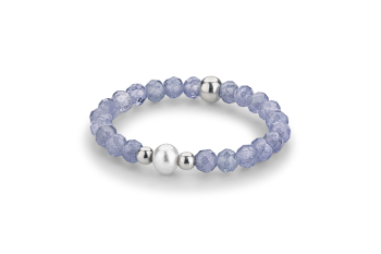 Serengeti Ring - prsten s tanzanitem, perlou a stříbrem, zasvěcený touze po PROBUZENÍ