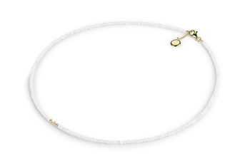 Ahé - náhrdelník s bielym zirkónom a fragmentmi pozláteného striebra, zasvätený túžbe po PREBUDENÍ