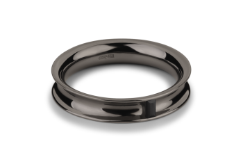 Hematite Amulet Ring - stříbrný prsten s hematitem, černé rhodium
