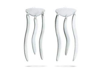 Crown Earrings - silver earrings