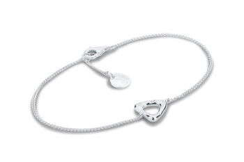Element AIR – silver bracelet with white sapphire