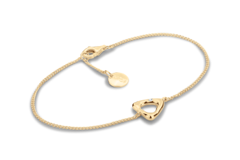 Element AIR – gold-plated bracelet with white sapphire