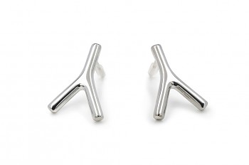 WAI Earrings - Stříbrné náušnice, lesk