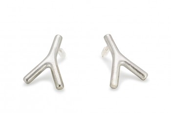 WAI Earrings - Silver earrings, matte