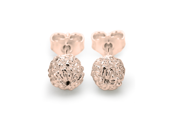 KIRTI - Silver earrings, rose gold plated