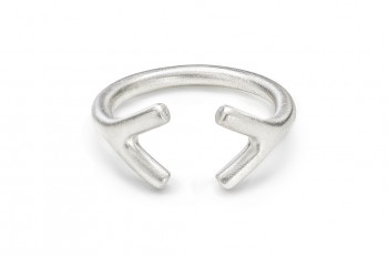 WAI RING YY - Silver ring, matte