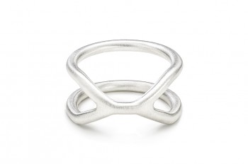 CUFF Ring - Stříbrný prsten, mat
