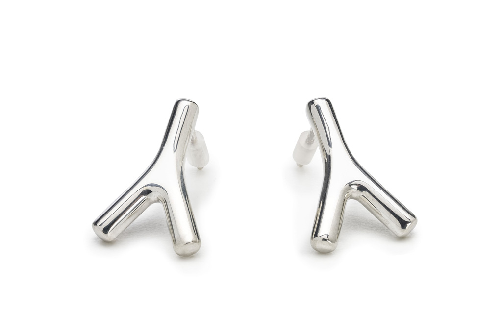 WAI Earrings - Stříbrné náušnice, lesk