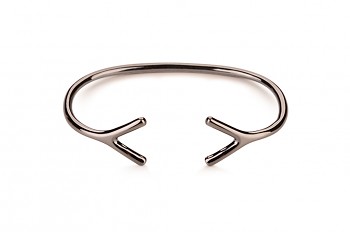 WAI Bracelet - Silver bracelet, black rhodium