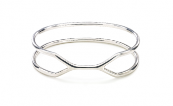 CUFF ALCATRAZ Bracelet - Silver bracelet, glossy