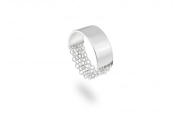 FULEA - Stříbrný prsten s řetízky