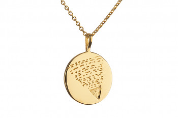 Necklace Element EARTH - gold plated silver